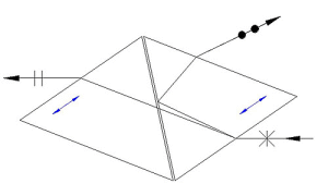 Drawing: Glan-Taylor Polarizer with Brewster Angled Faces